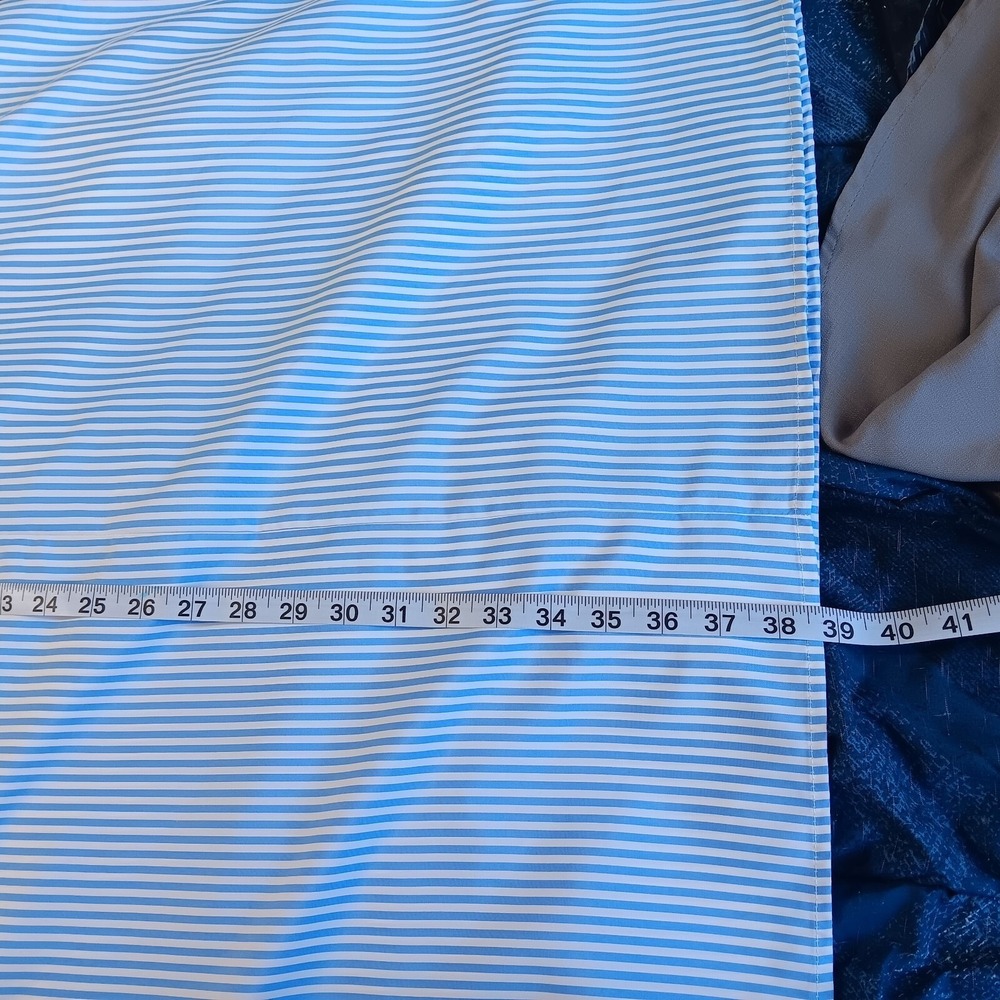 Blue White Striped Pinafore Jumper Dress Button Shoulder Summer Women Plus 4XL - Picture 5 of 16